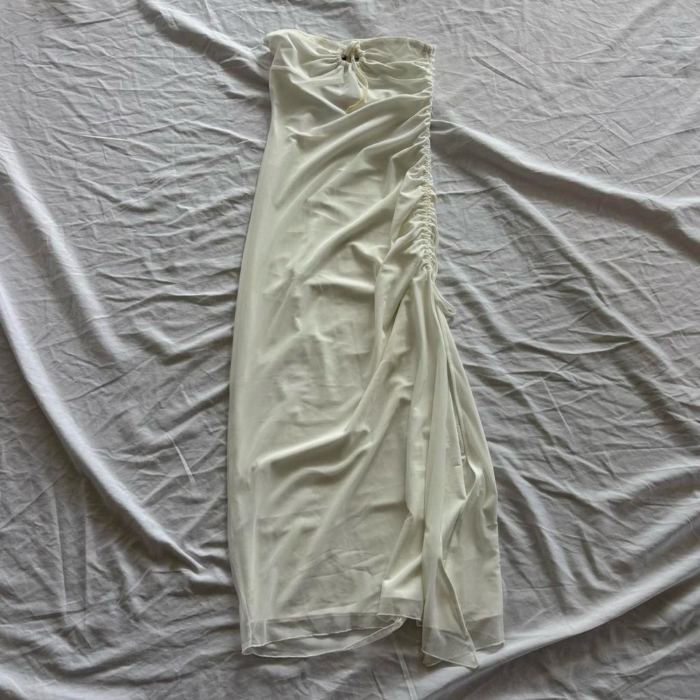 Princess Polly White Strapless Dress